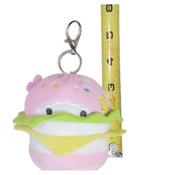 Sanrio Plush Burger Charm Clip Kidrobot Jacket Backpack Zipper Pull Key LALA - Picture 9 of 9